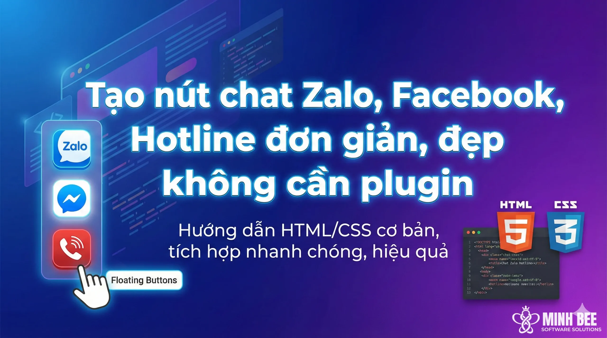 Tạo nút chat Zalo, Facebook, Hotline đơn giản, đẹp không cần plugin 1 Tạo nút chat Zalo, Facebook, Hotline đơn giản, đẹp không cần plugin