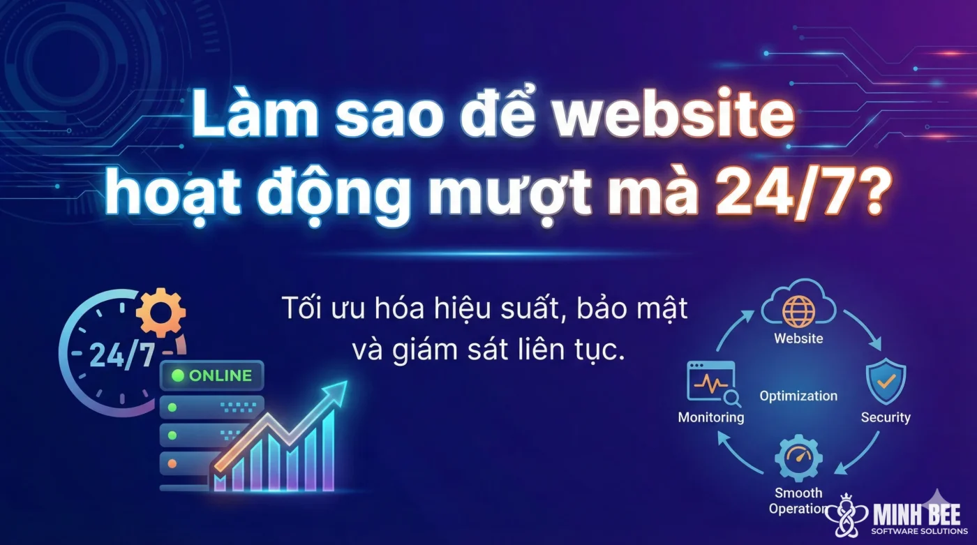 Làm sao để website hoạt động mượt mà 24/7? 1 Làm sao để website hoạt động mượt mà 24/7?