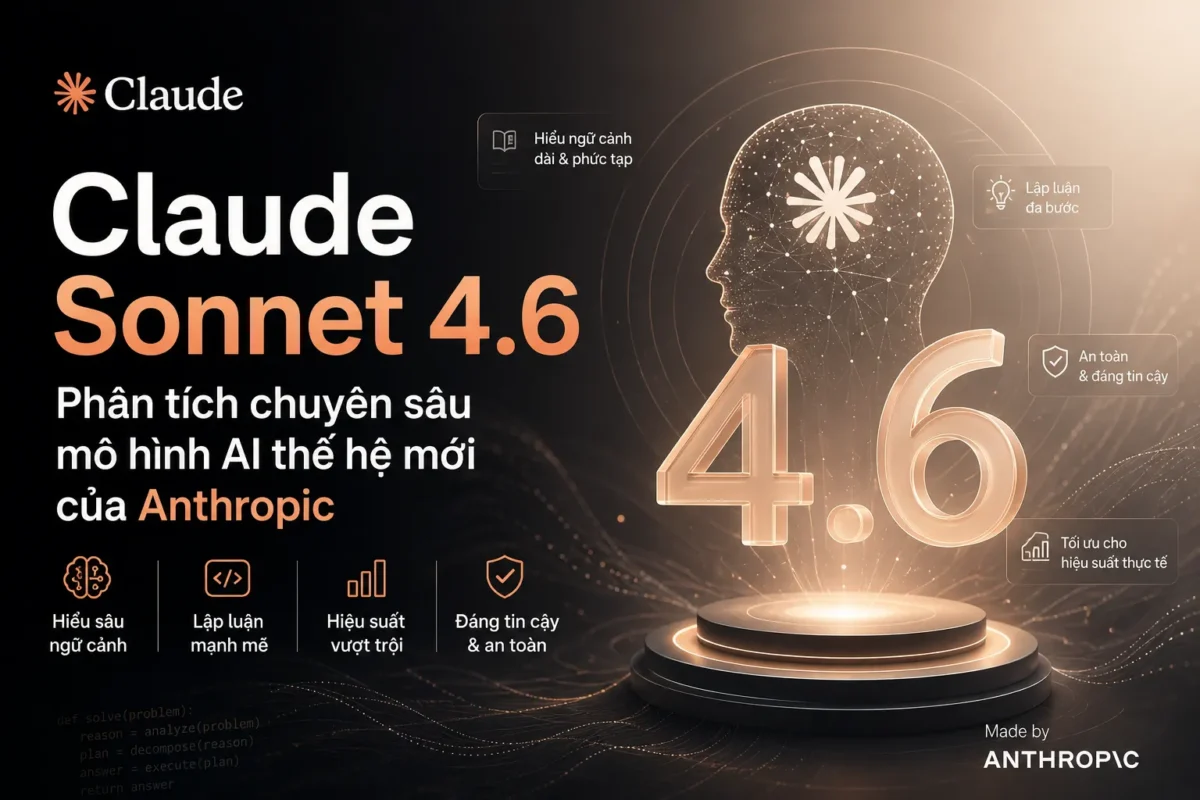 Claude Sonnet 4.6: Phân tích chuyên sâu mô hình AI thế hệ mới của Anthropic 1 Claude Sonnet 4.6: Phân tích chuyên sâu mô hình AI thế hệ mới của Anthropic