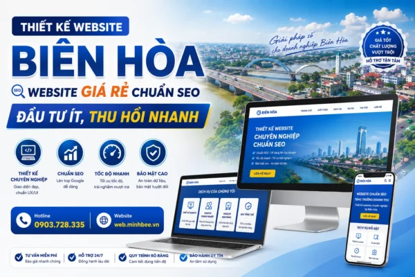 Thiết kế website Biên Hòa: Website giá rẻ chuẩn SEO – Đầu tư ít, thu hồi nhanh