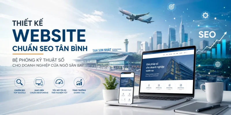 Thiết kế Website chuẩn SEO Tân Bình: Bệ phóng kỹ thuật số cho doanh nghiệp cửa ngõ sân bay